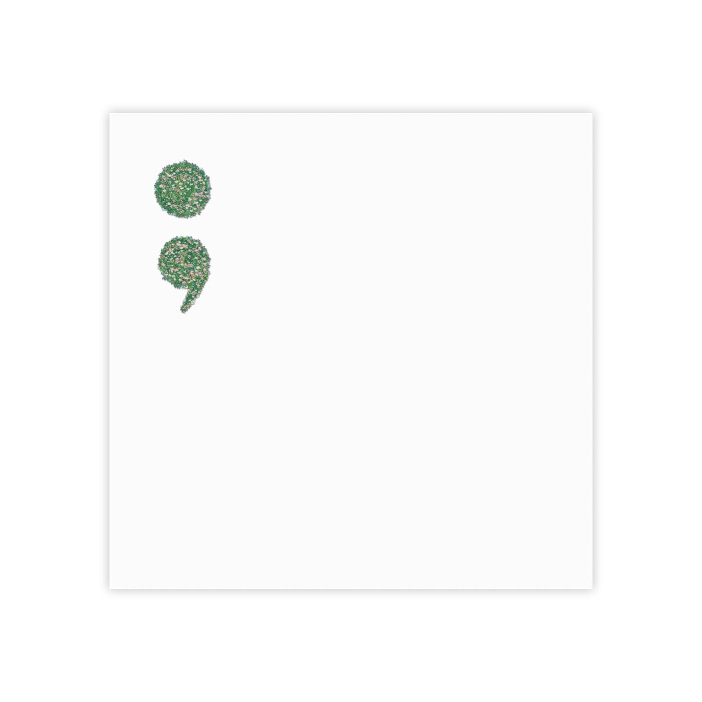 Flowers Semi-Colon Post-it® Note Pads