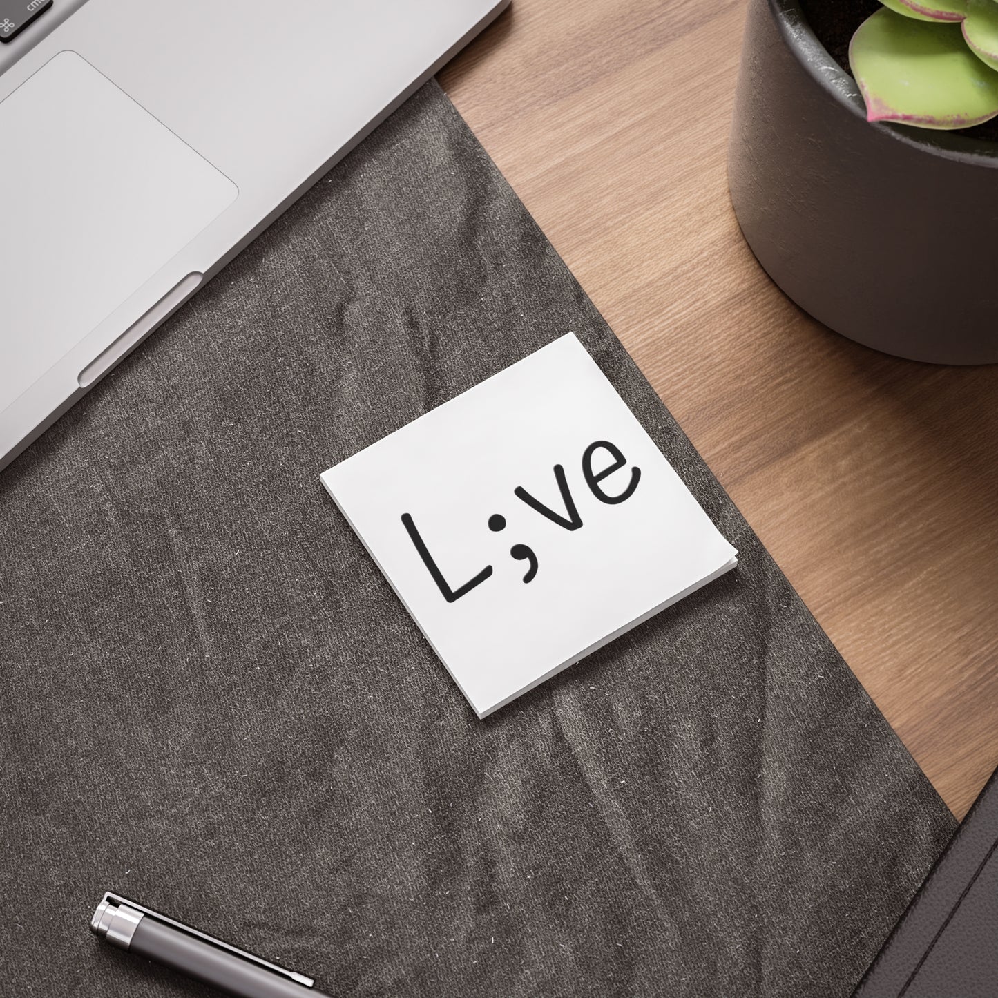 Semi-Colon L;ve Post-it® Note Pads