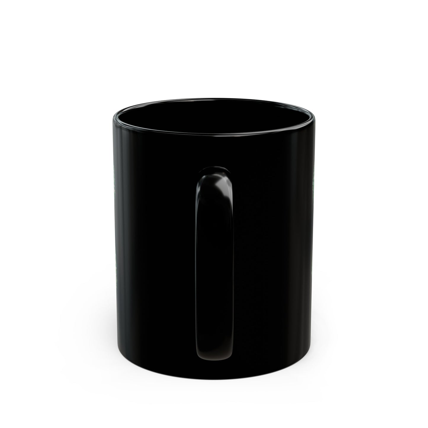 Flowers Semi-Colon Black Mug (11oz, 15oz)
