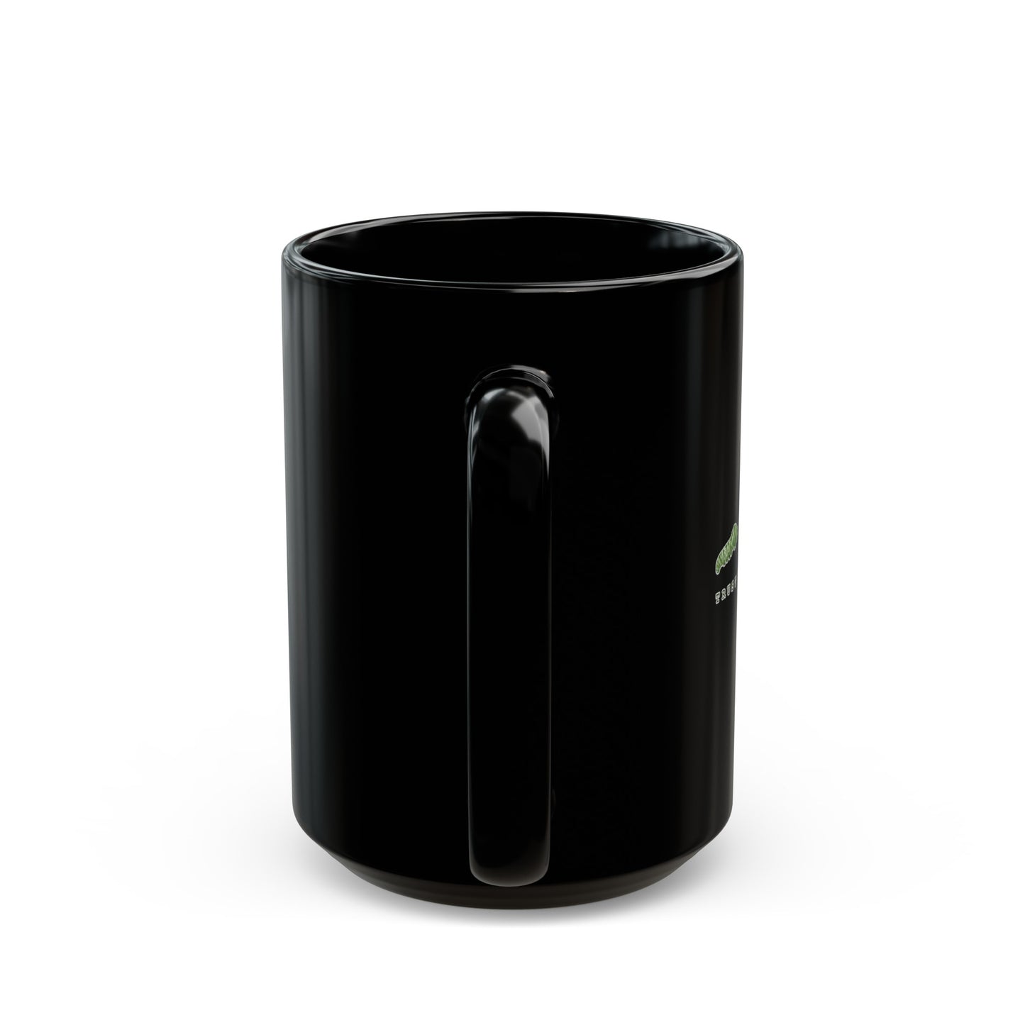 Flowers Semi-Colon Black Mug (11oz, 15oz)