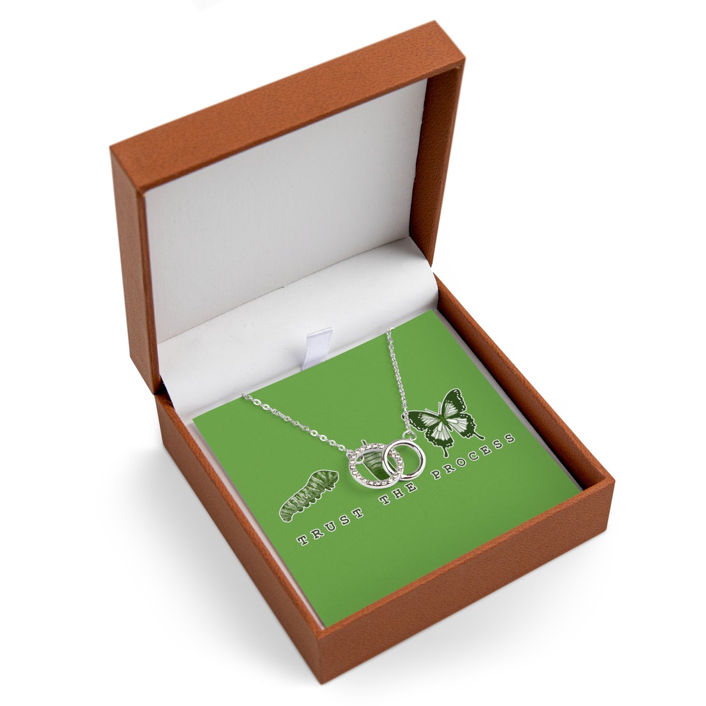 Trust The Process Interlocking Circles Necklace