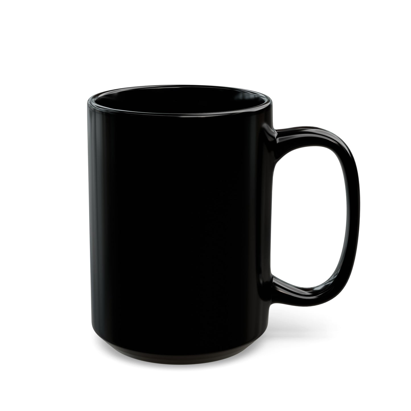 Flowers Semi-Colon Black Mug (11oz, 15oz)