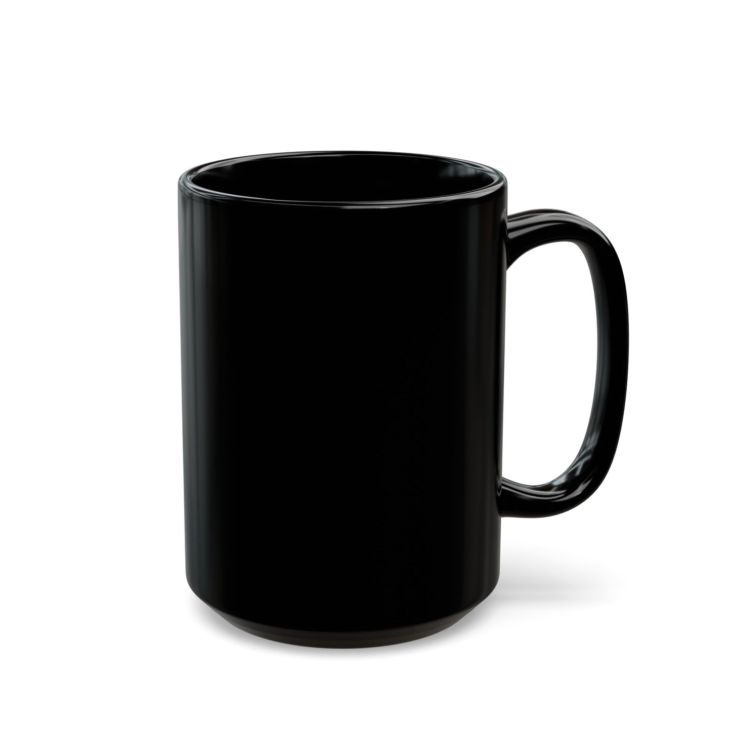 Flowers Semi-Colon Black Mug (11oz, 15oz)