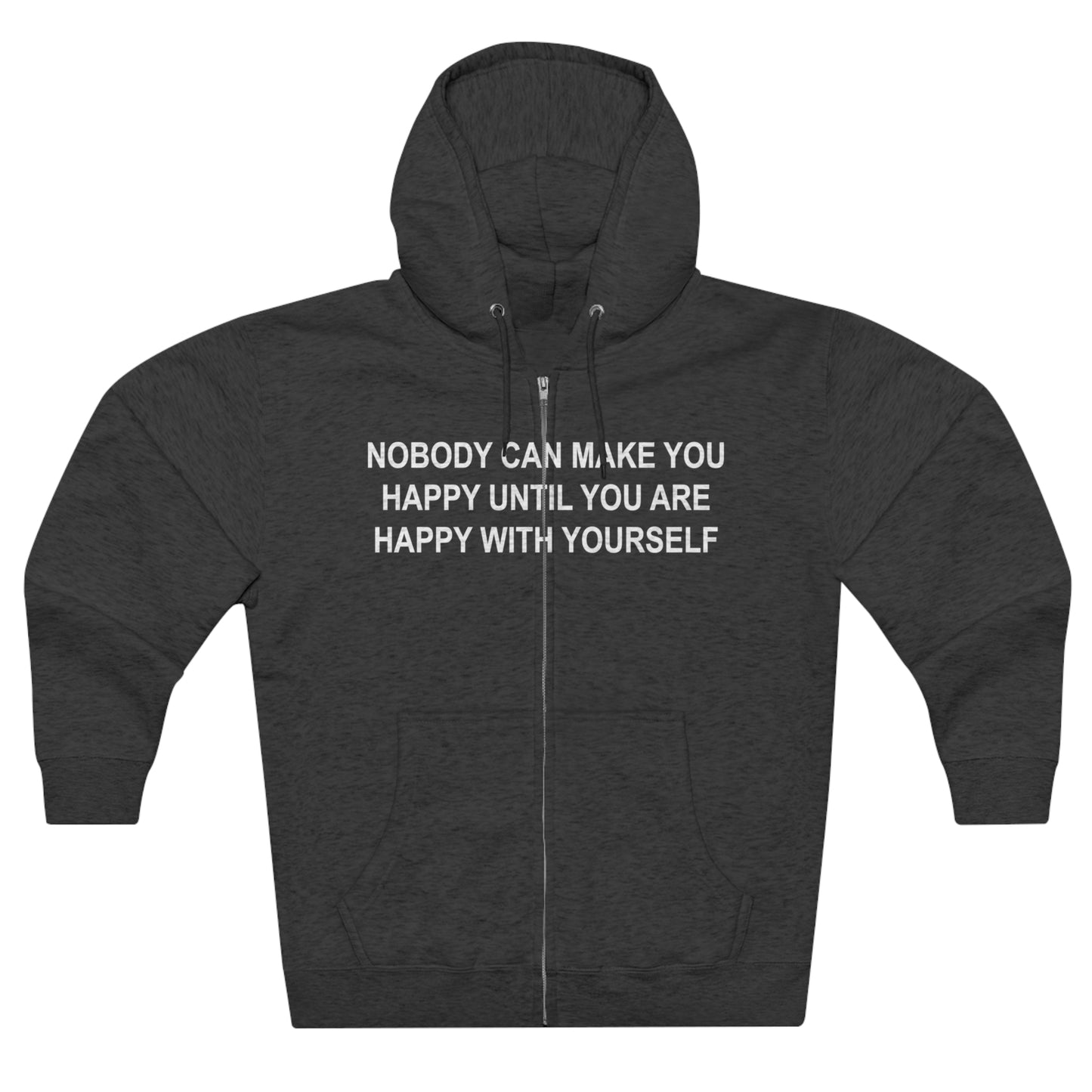 Happy with Yourself Unisex Zip Hoodie