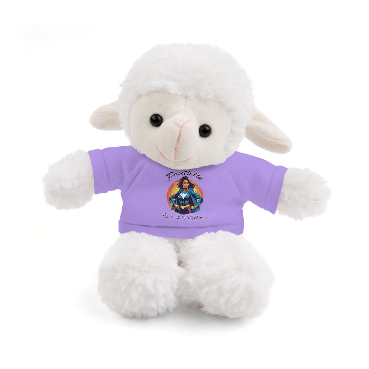 Positivity is a Superpower Female Superhero Stuffed Animals with Tee