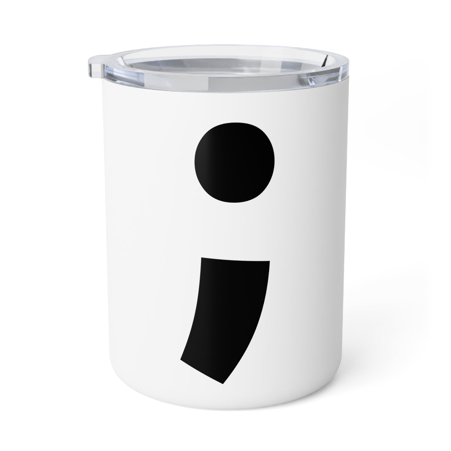 Semi-Colon ; 10oz Insulated Coffee Mug