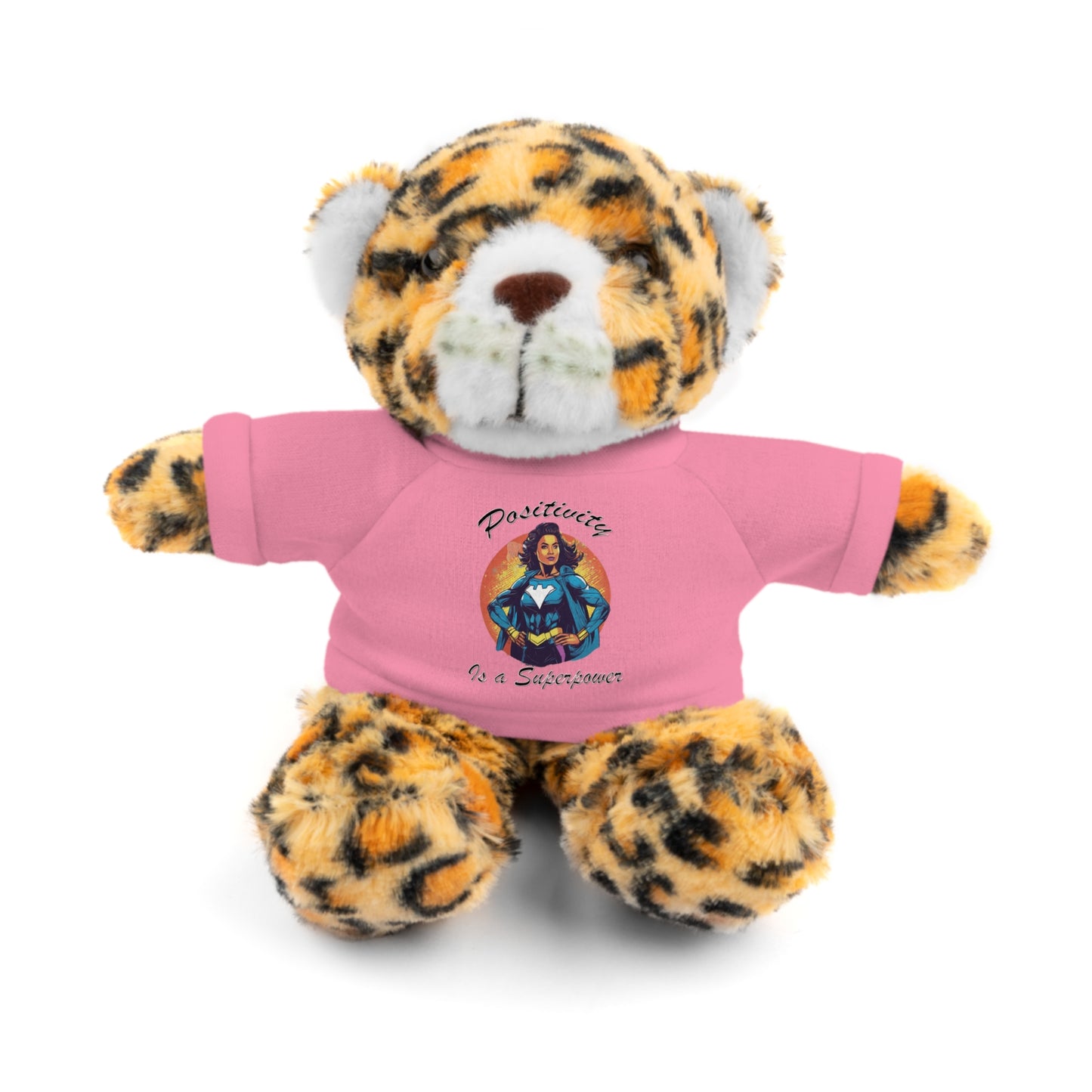 Positivity is a Superpower Female Superhero Stuffed Animals with Tee