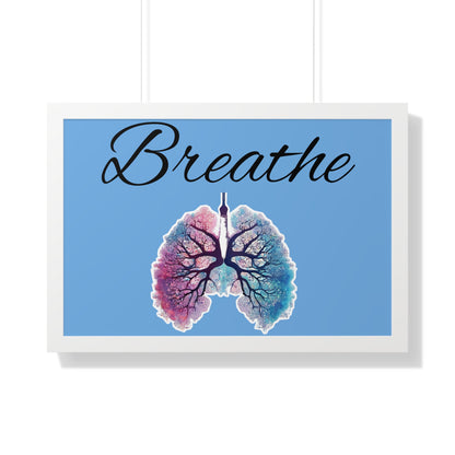 Breathe Framed Horizontal Poster