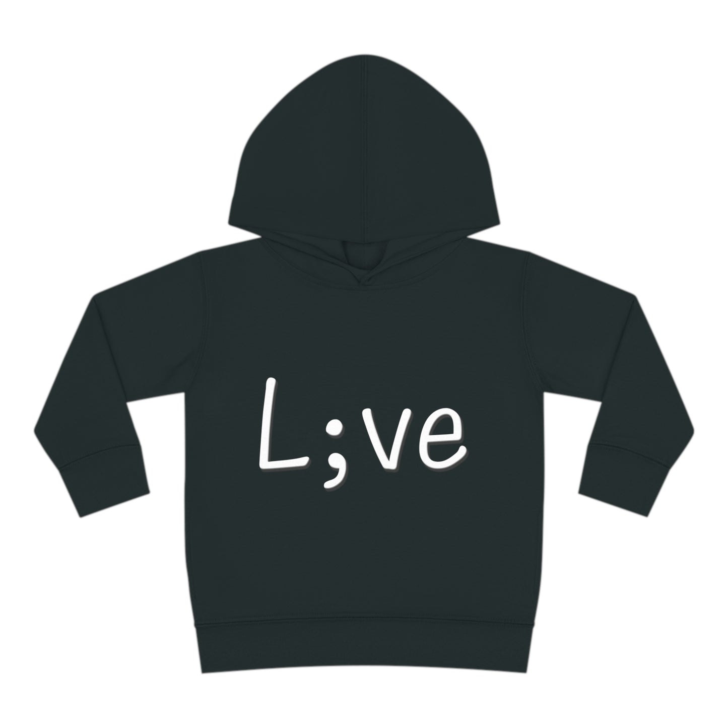 Semi-Colon L;ve Toddler Pullover Fleece Hoodie