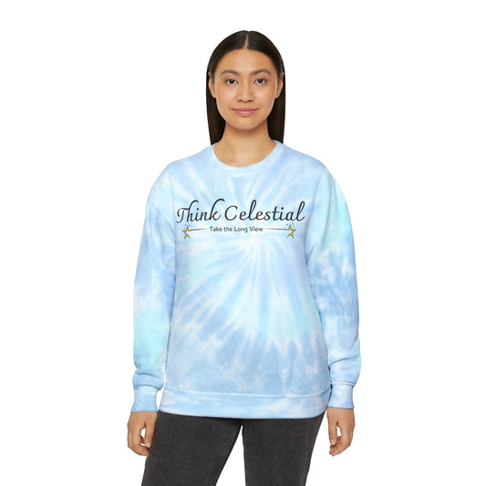 Think Celestial Unisex Tie-Dye Sweatshirt