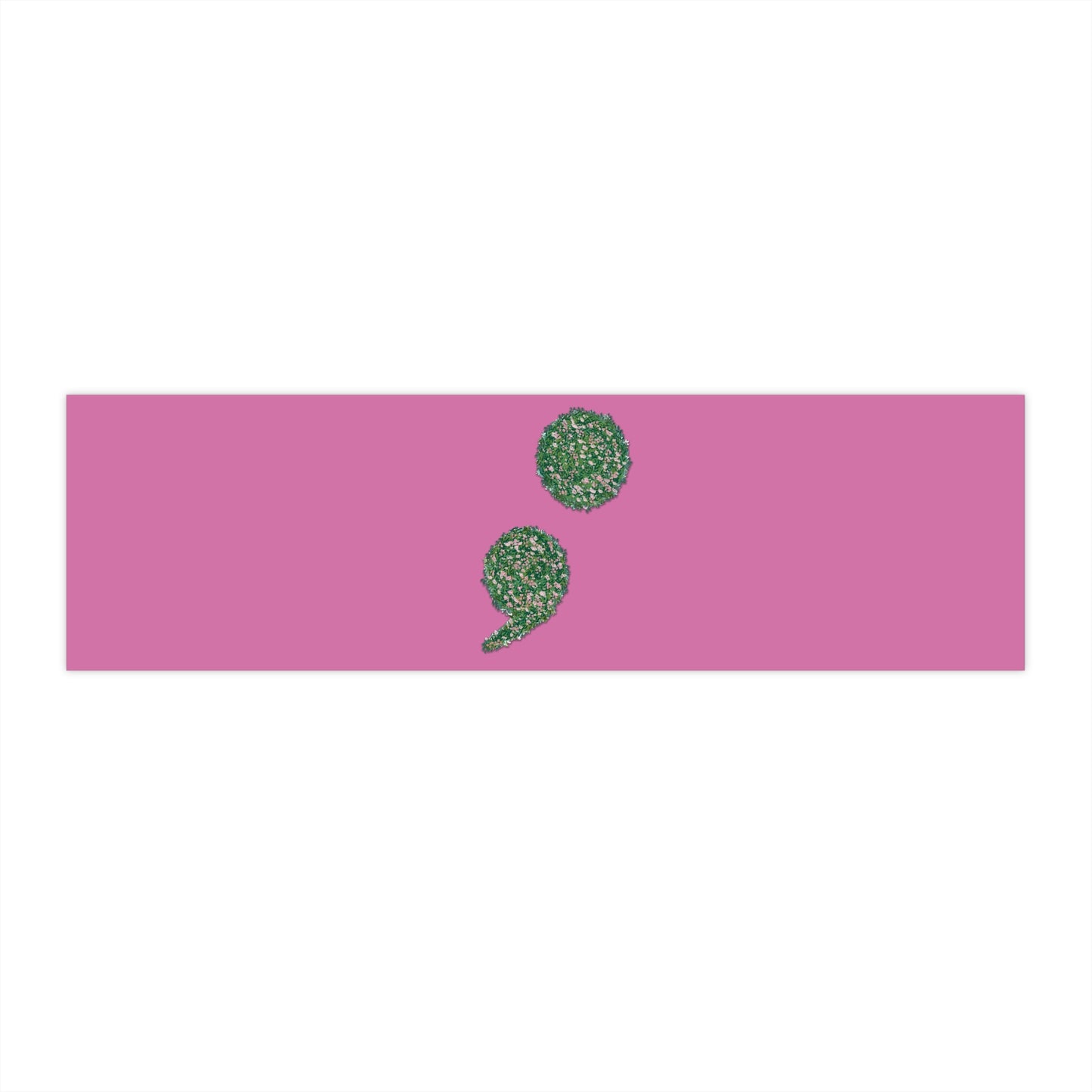 Flowers Semi-Colon Bumper Stickers