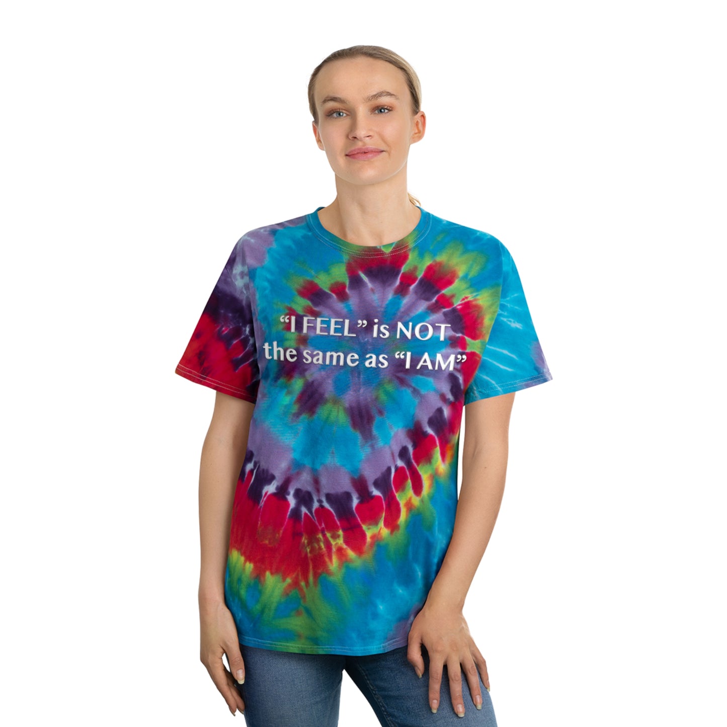 I Feel is Not the same as I Am Tie-Dye Tee, Spiral