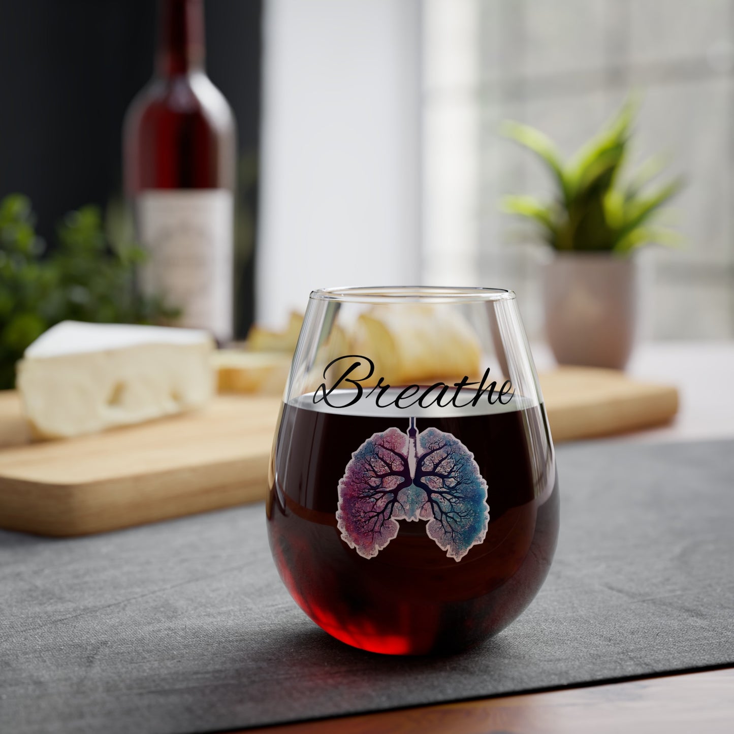 Breathe 12oz Stemless Wine Glass