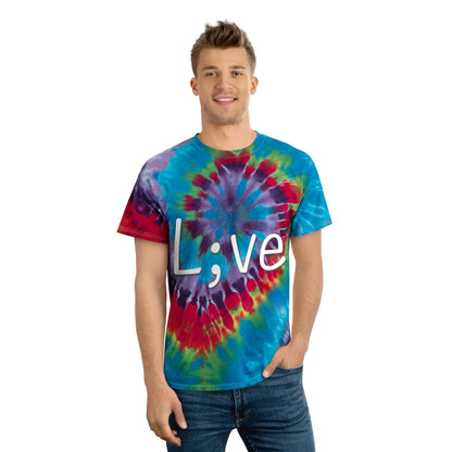 Semi-Colon L;ve Tie-Dye Tee, Spiral