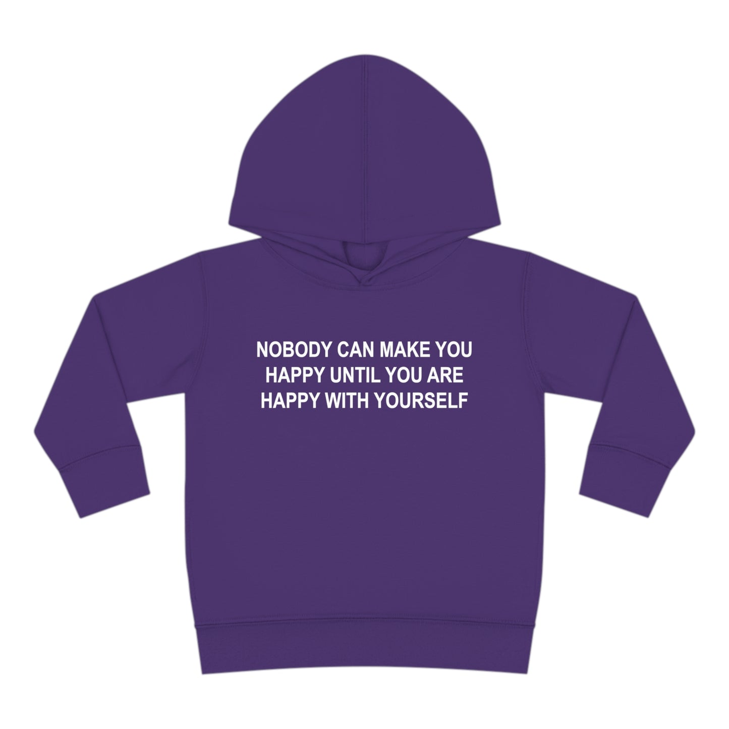 Happy with Yourself Toddler Pullover Fleece Hoodie