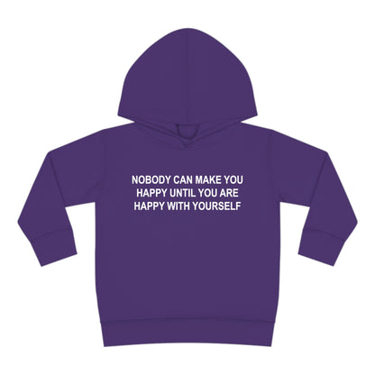 Happy with Yourself Toddler Pullover Fleece Hoodie