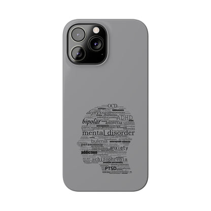 Mental Disorder Silhouette Slim Phone Cases