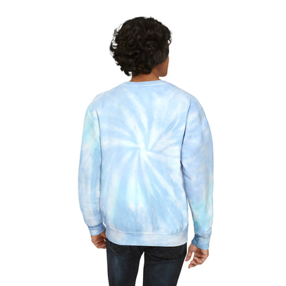 Positivity is a Superpower Female Superhero Unisex Tie-Dye Sweatshirt