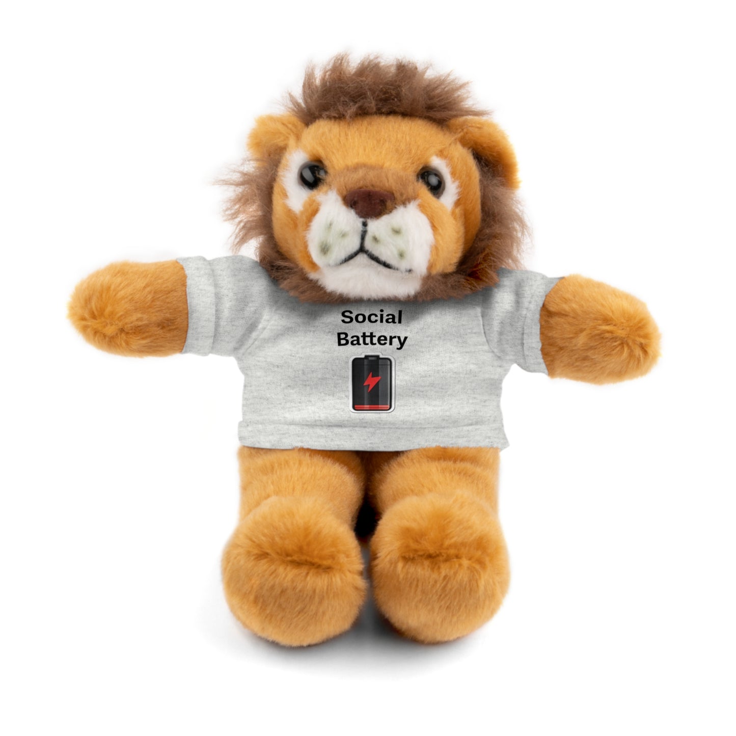 Social Battery Low Stuffed Animals with Tee