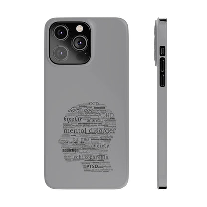 Mental Disorder Silhouette Slim Phone Cases