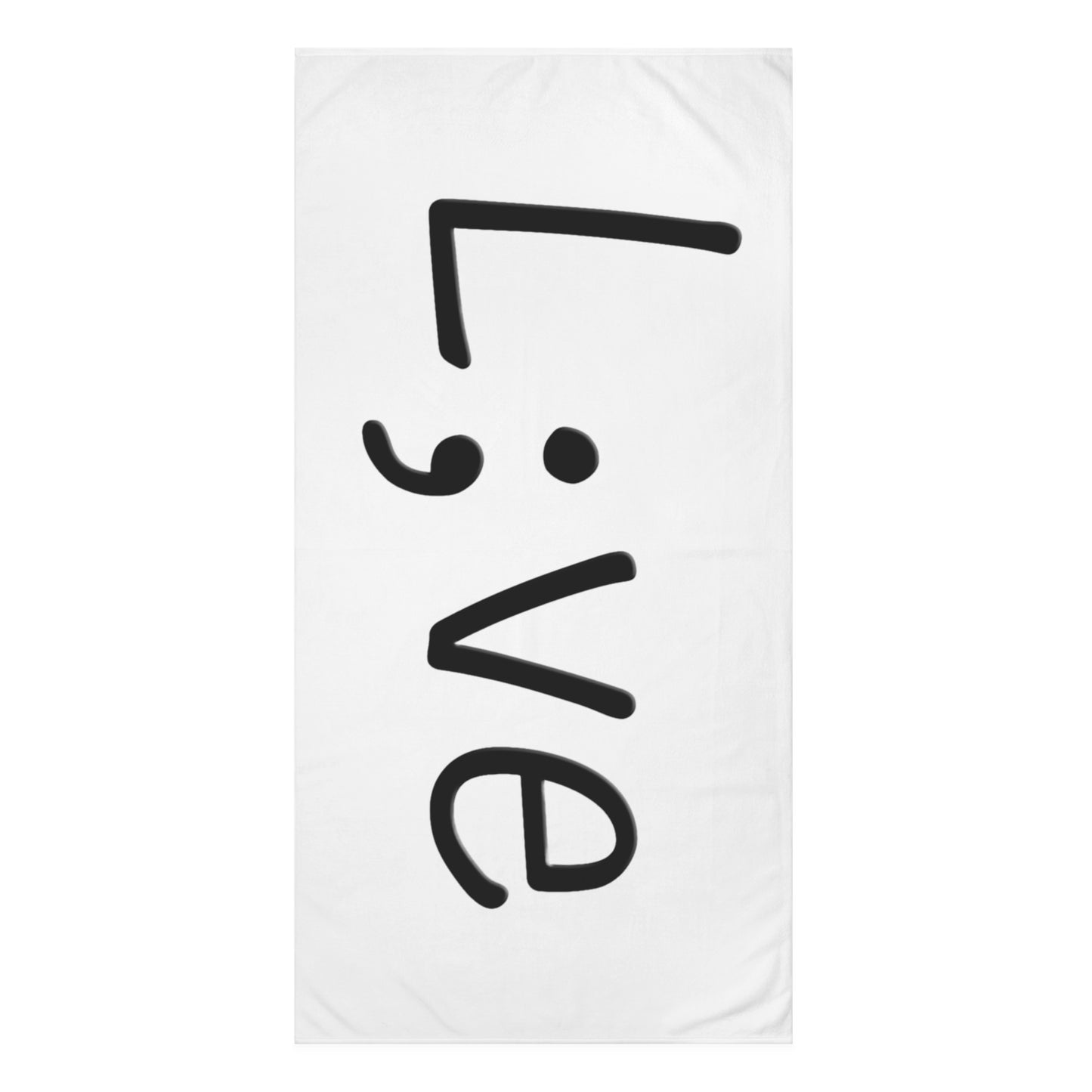 Semi-Colon L;ve Mink-Cotton Towel