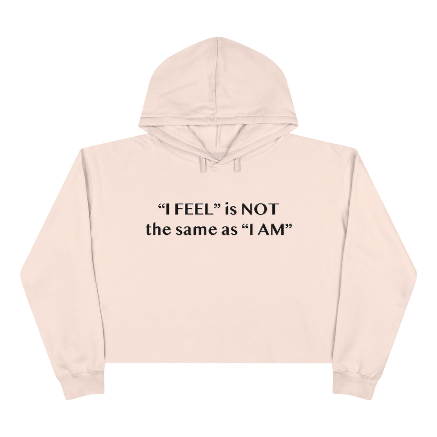 I Feel is Not the same as I Am Crop Hoodie