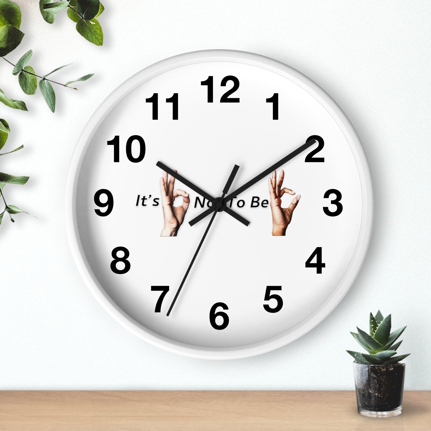 It's OK Not To Be OK Hands Wall Clock