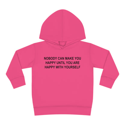 Happy with Yourself Toddler Pullover Fleece Hoodie