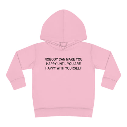 Happy with Yourself Toddler Pullover Fleece Hoodie