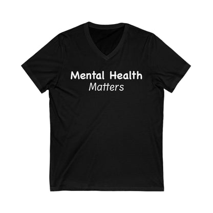 Mental Health Matters Jersey Short Sleeve V-Neck Tee