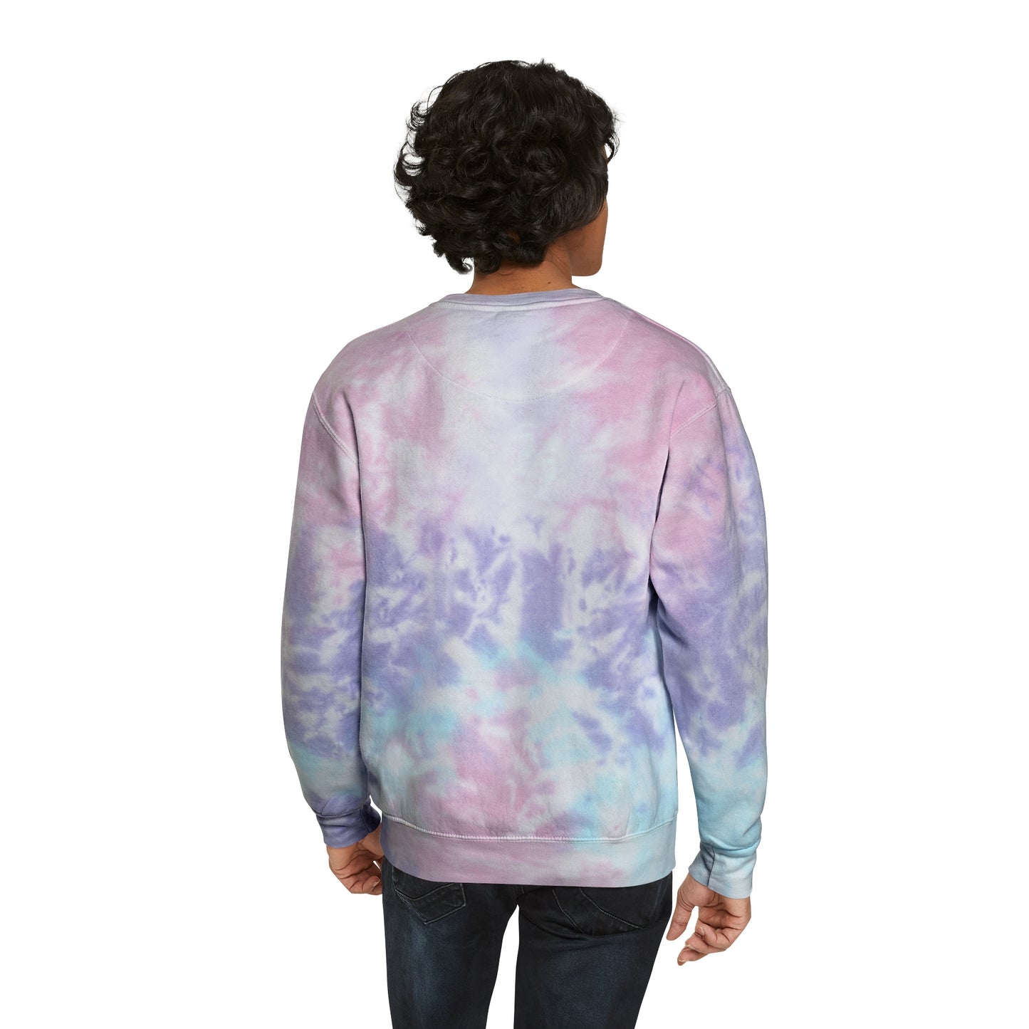 Positivity is a Superpower Female Superhero Unisex Tie-Dye Sweatshirt