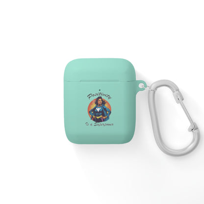 Positivity is a Superpower Female Superhero AirPods and AirPods Pro Case Cover