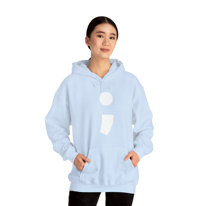 Semi-Colon ; Heavy Blend™ Hooded Sweatshirt