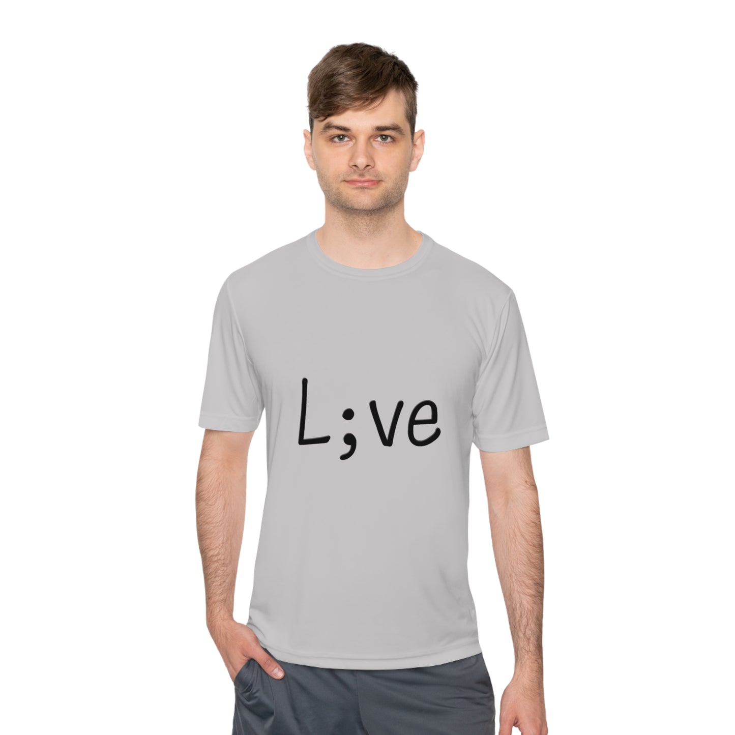 Semi-Colon L;ve Moisture Wicking Tee