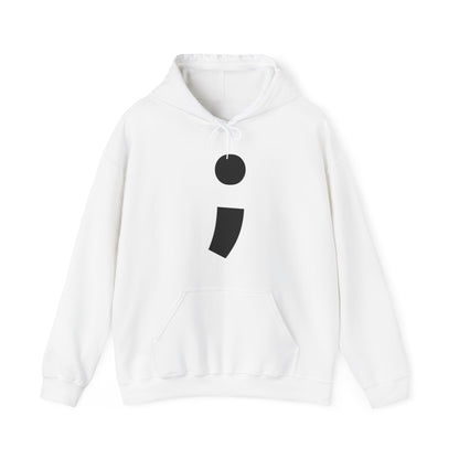 Semi-Colon ; Heavy Blend™ Hooded Sweatshirt