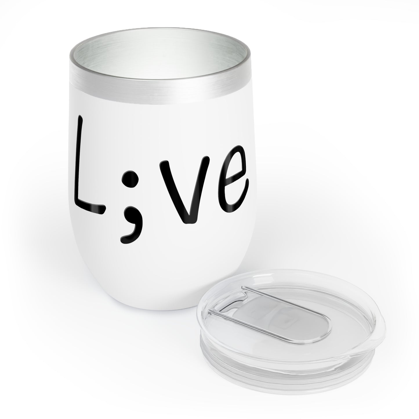 Semi-Colon L;ve Chill Wine Tumbler