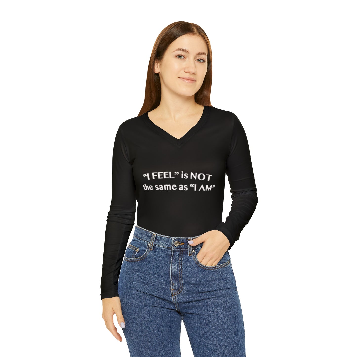 I Feel is Not the same as I Am Long Sleeve V-neck Shirt