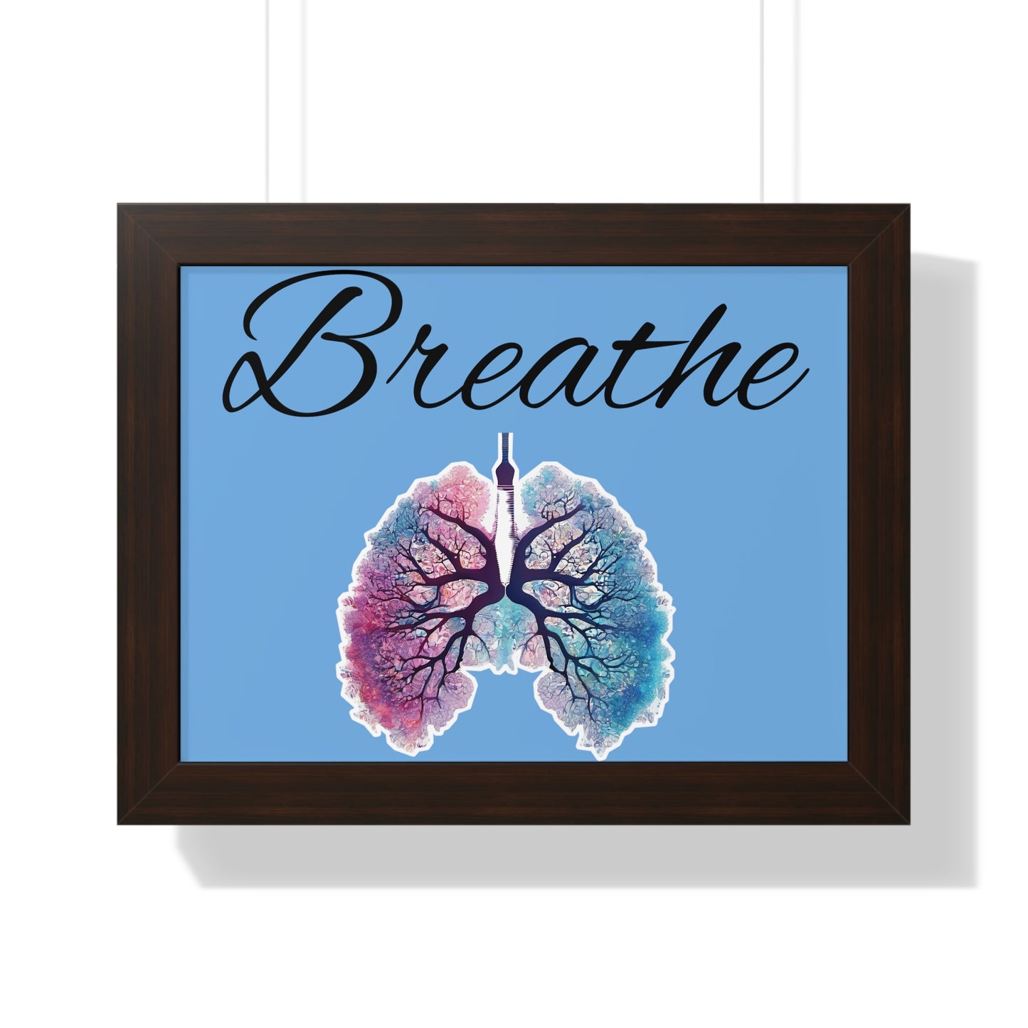 Breathe Framed Horizontal Poster