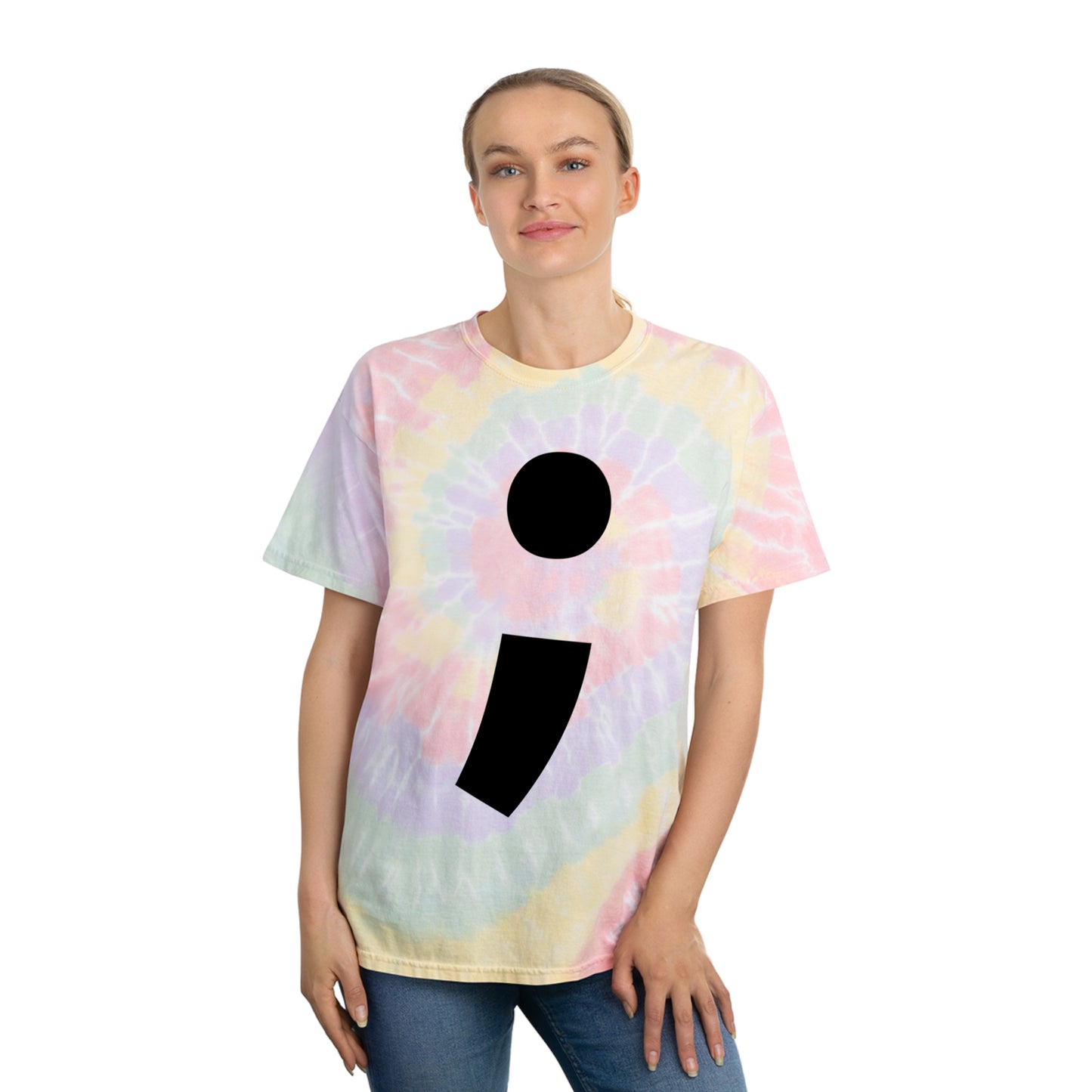 Semi-Colon ; Tie-Dye Tee, Spiral