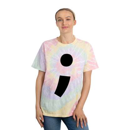 Semi-Colon ; Tie-Dye Tee, Spiral