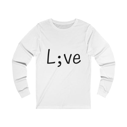 Semi-Colon L;ve Jersey Long Sleeve Tee