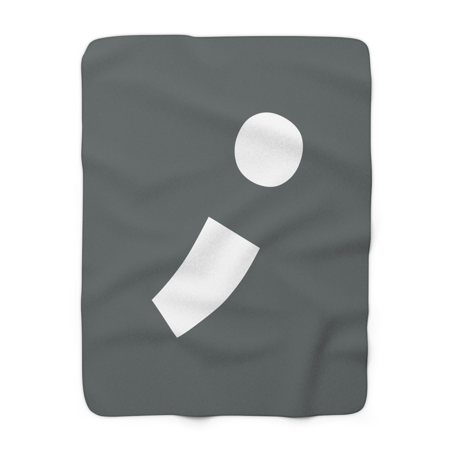 Semi-Colon ; Sherpa Fleece Blanket