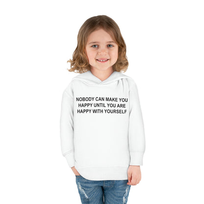 Happy with Yourself Toddler Pullover Fleece Hoodie