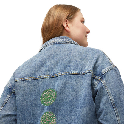 Flowers Semi-Colon Women's Denim Jacket