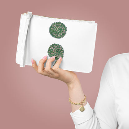 Flowers Semi-Colon Clutch Bag