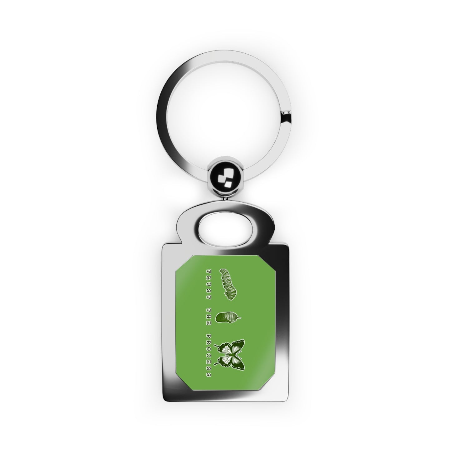 Trust The Process Rectangle Photo Keyring