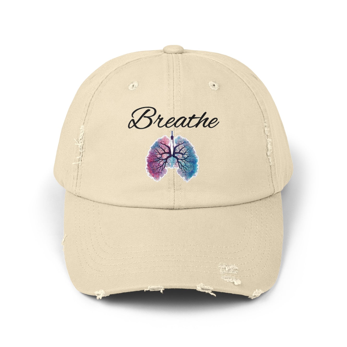 Breathe Unisex Distressed Cap