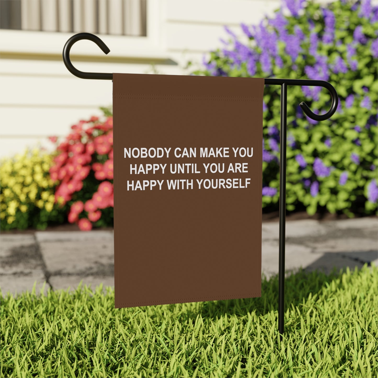 Happy with Yourself Garden & House Banner