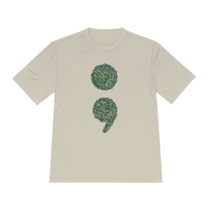 Flowers Semi-Colon Moisture Wicking Tee