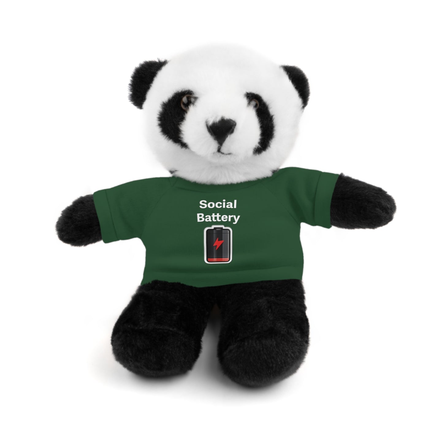 Social Battery Low Stuffed Animals with Tee